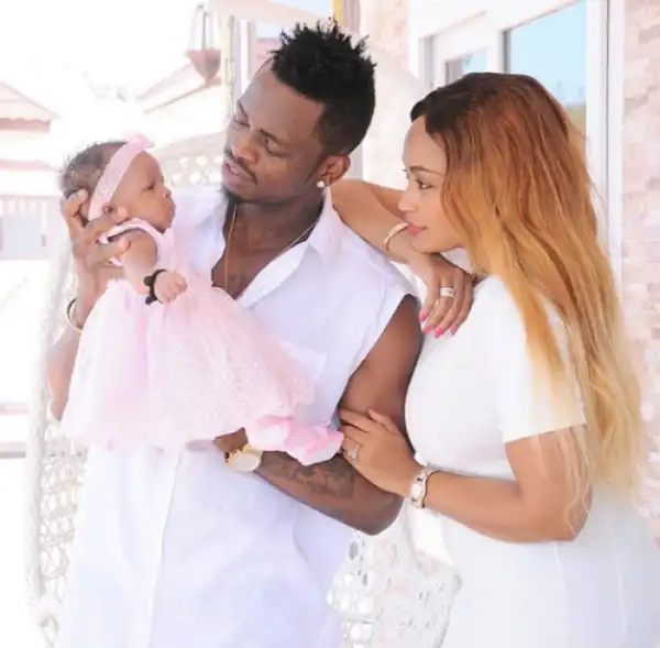 Lovely Photo Of Diamond Patnumz, His Babymama & Their Daughter